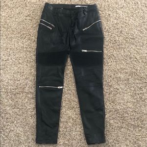 Zara woman faux leather pants